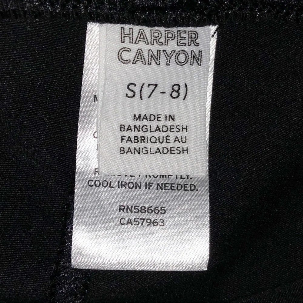 NWT Harper Canyon Black Bike Shorts 2-pack Size 7/8 (S)